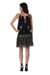 Viscose sleeveless A-line dress, 'Paisley Midnight' - Paisley Motif Viscose Sleeveless A-Line Dress from India (image 2c) thumbail