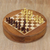 Wood chess set, 'Brain Power' - Acacia and Haldu Wood Chess Set from India (image 2) thumbail