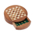 Wood chess set, 'Brain Power' - Acacia and Haldu Wood Chess Set from India (image 2c) thumbail
