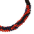 Bone torsade necklace, 'Tribal Torsade' - Colorful Bone Beaded Torsade Necklace from India