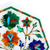 Dekorativer Teller mit Marmoreinlage - Mehrfarbiger dekorativer Teller mit Marmoreinlage aus Indien