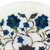 Marble inlay decorative plate, 'Floral Burst' - Intricate Marble Inlay Decorative Plate from India (image 2b) thumbail