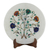 Marble inlay decorative plate, 'Taj Mahal Bouquet' - Bouquet Motif Marble Inlay Decorative Plate from India