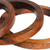 Mango wood bangle bracelets, 'Fashionable Trio' (set of 3) - Set of 3 Hand-Carved Mango Wood Bangle Bracelets from India