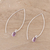 Pendientes colgantes de amatista, 'Stylish Lilac' - Pendientes colgantes de amatista facetada de la India