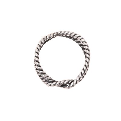 Rope Motif Sterling Silver Band Ring from India