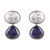Pendientes colgantes de lapislázuli y ágata - Pendientes colgantes de lapislázuli y ágata de la India