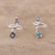 Cultured pearl and sterling silver toe rings, 'Twin Glory' - Cultured Pearl and Sterling Silver Toe Rings from India (image 2) thumbail