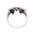 Sterling silver band ring, 'Butterfly Companion' - Butterfly Sterling Silver Band Ring from India (image 2e) thumbail