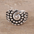Sterling silver band ring, 'Modern Swirl' - Swirl Pattern Sterling Silver Band Ring from India (image 2) thumbail