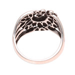 Sterling silver band ring, 'Modern Swirl' - Swirl Pattern Sterling Silver Band Ring from India