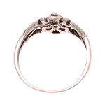 Sterling silver band ring, 'Wonderful Loops' - Loop Pattern Sterling Silver Band Ring Crafted in India