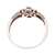 Sterling silver band ring, 'Wonderful Loops' - Loop Pattern Sterling Silver Band Ring Crafted in India (image 2e) thumbail