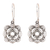 Sterling silver dangle earrings, 'Curvy Flowers' - Openwork Floral Sterling Silver Dangle Earrings from India