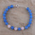 Rose quartz and chalcedony beaded bracelet, 'Elegant Harmony' - Rose Quartz and Chalcedony Beaded Bracelet