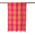 Cotton shawl, 'Vibrant Flair' - Patterned Cotton Shawl in Fuchsia and Daffodil from India