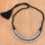Halskette mit Anhänger aus Sterlingsilber - Verstellbare Halskette mit Anhänger aus Sterlingsilber aus Indien