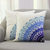 Cotton cushion covers, 'Divine Orchard in Blue' (pair) - Embroidered Cotton Cushion Covers in Blue from India (Pair)