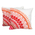 Cotton cushion covers, 'Divine Orchard in Pink' (pair) - Embroidered Cotton Cushion Covers in Pink from India (Pair) (image 2a) thumbail