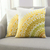 Cotton cushion covers, 'Divine Orchard in Yellow' (pair) - Embroidered Cotton Cushion Covers in Yellow (Pair)