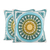 Cotton cushion covers, 'Mandala Glory' (pair) - Mandala Motif Embroidered Cotton Cushion Covers (Pair) (image 2a) thumbail