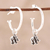 Sterling silver dangle earrings, 'Swaying Elephants' - Sterling Silver Elephant Dangle Earrings from India
