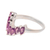Amethyst band ring, 'Lilac Array' - 2-Carat Amethyst Band Ring from India thumbail