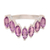 Amethyst band ring, 'Lilac Array' - 2-Carat Amethyst Band Ring from India (image 2d) thumbail