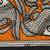 Madhubani painting, 'Fish Harmony' (20.5x29) - Madhubani Fish Painting in Orange from India (20.5x29) (image 2c) thumbail
