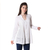 Cotton blouse, 'Hakoba in White' - Eyelet Pattern Cotton Blouse in White from India (image 2c) thumbail
