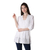 Cotton blouse, 'Hakoba in White' - Eyelet Pattern Cotton Blouse in White from India (image 2e) thumbail