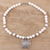 Multi-gemstone beaded pendant necklace, 'Royal Square' - Multi-Gemstone Beaded Pendant Necklace from India