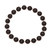 Onyx beaded stretch bracelet, 'Calm Midnight' - Black Onyx Beaded Stretch Bracelet from India thumbail