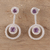 Amethyst drop earrings, 'Endless Love' - Faceted Amethyst Drop Earrings from India