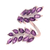 Amethyst wrap ring, 'Lavender Leaves' - 5-Carat Amethyst Wrap Ring Crafted in India (image 2a) thumbail