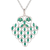 Onyx pendant necklace, 'Love Sonnet' - Green Onyx Pendant Necklace Crafted in India