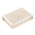 Dekorative Schachtel aus Pappmaché - Handbemalte dekorative Schachtel aus Pappmaché mit Ahornblattmotiv