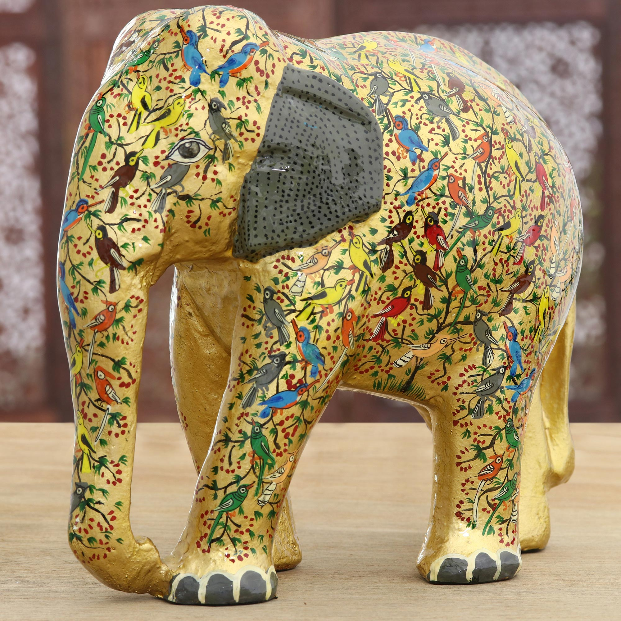 golden elephant figurine