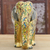 Papier mache sculpture, 'Golden Elephant' - Hand-Painted Papier Mache Elephant Sculpture from India (image 2b) thumbail