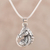 Men's sterling silver pendant necklace, 'Lucky Horse' - Men's Sterling Silver Horse Pendant Necklace from India