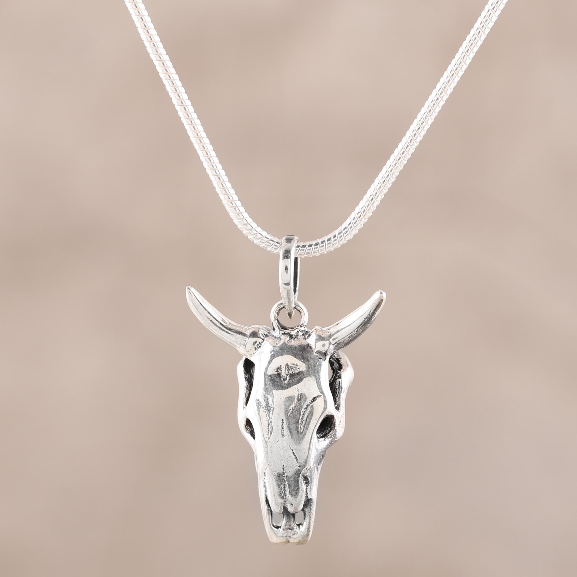 deer skull necklace