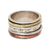 Sterling silver spinner ring, 'Exciting Garden' - Sterling Silver Spinner Ring Crafted in India (image 2a) thumbail