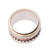 Sterling silver spinner ring, 'Royal Trance' - Dot Motif Sterling Silver Spinner Ring from India (image 2c) thumbail