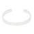 Manschettenarmband aus Sterlingsilber, 'Simple Gleam'. - Einfaches Manschettenarmband aus Sterlingsilber aus Indien