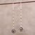 Smoky quartz dangle earrings, 'Morning Drops' - 4 Carat Smoky Quartz Dangle Earrings from India (image 2) thumbail