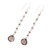 Smoky quartz dangle earrings, 'Morning Drops' - 4 Carat Smoky Quartz Dangle Earrings from India (image 2c) thumbail