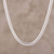 Sterling silver chain necklace, 'Omega Appeal' - Sterling Silver Omega Chain Necklace from India