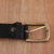 Men's leather belt, 'Suave Style' - Men's Leather Belt in Black from India (image 2c) thumbail