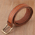 Men's leather belt, 'Timeless Appeal in Spice' - Handcrafted Men's Leather Belt in Spice from India (image 2c) thumbail