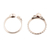 Garnet rings, 'Glittering Harmony' (pair) - Faceted Garnet Rings from India (Pair)